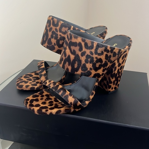 Authentic Saint Laurent
 Mule Sandal Pony Spots Size 39.5 - Picture 6 of 6